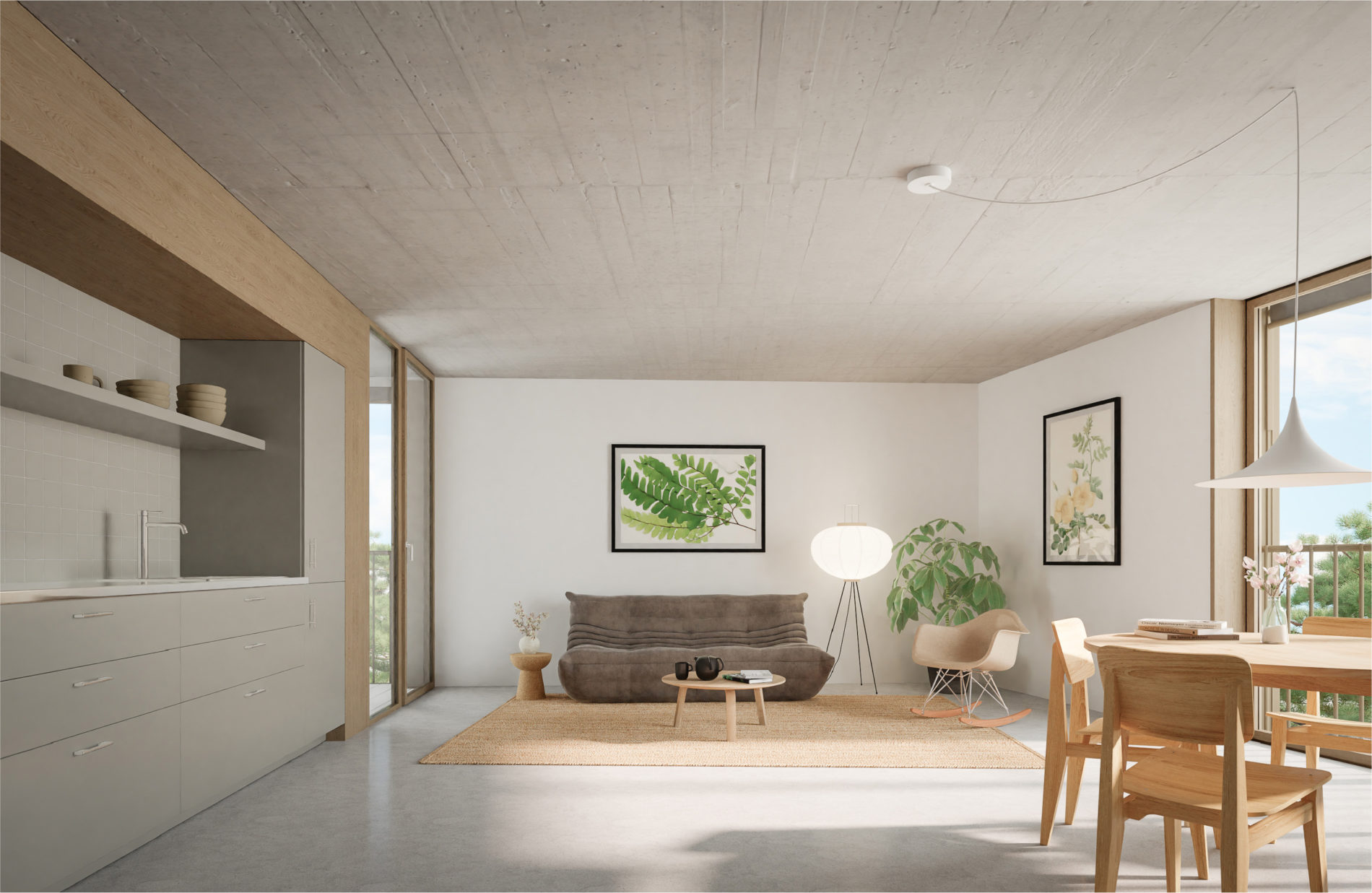 appartements protégés | orsières | vue int | réalisation