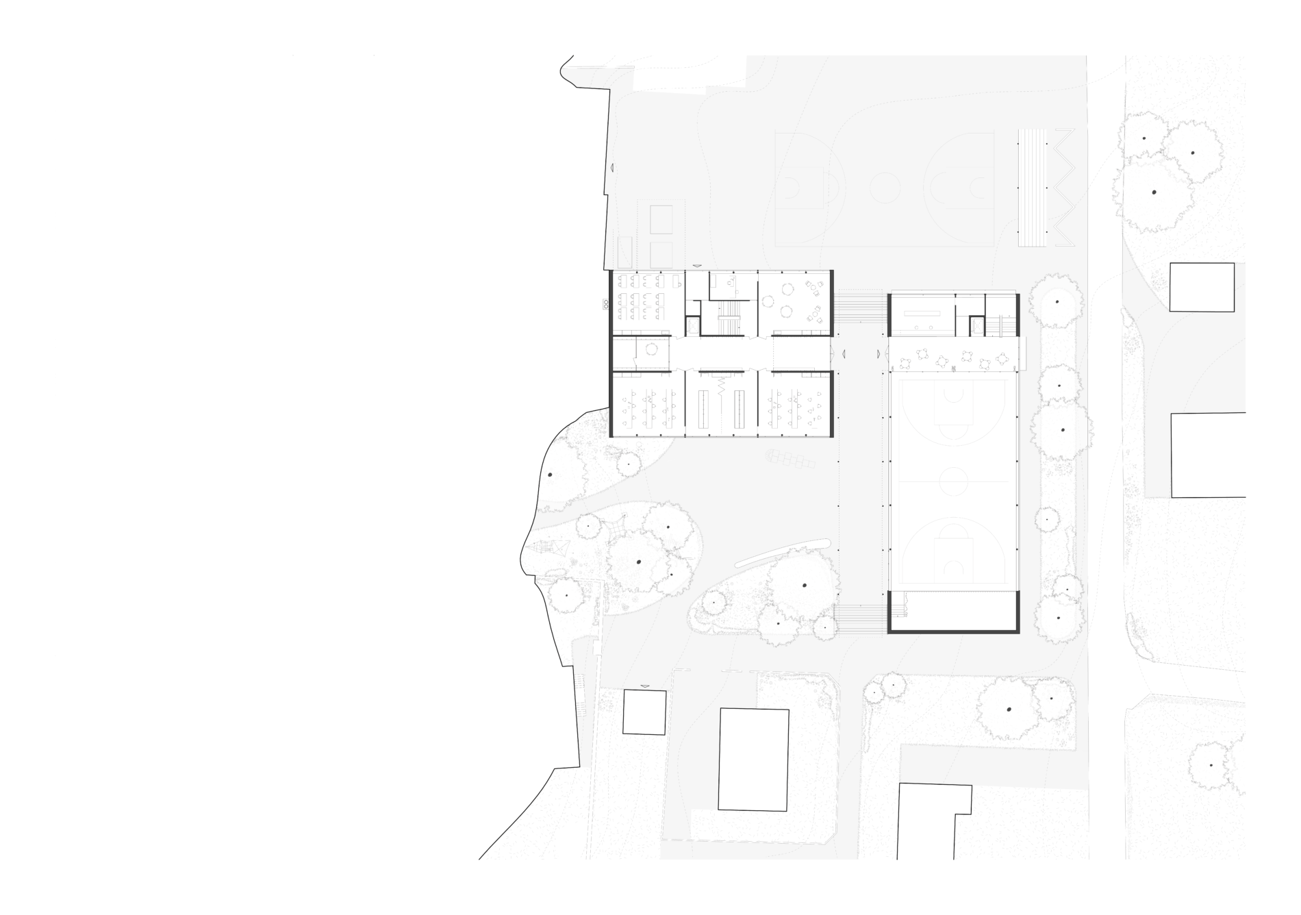 centre scolaire | evionnaz | rez supérieur